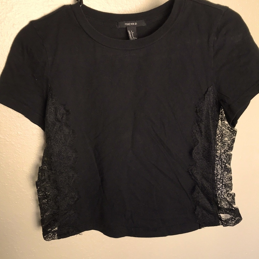 Forever 21 Black crop top